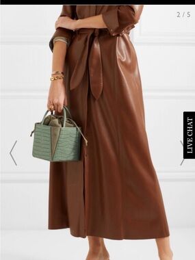 Sculpted Mini Top-Handle Bag in Sage Green
